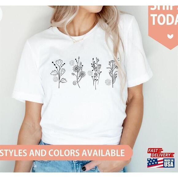 Other - Flower Tshirt Unisex Classic